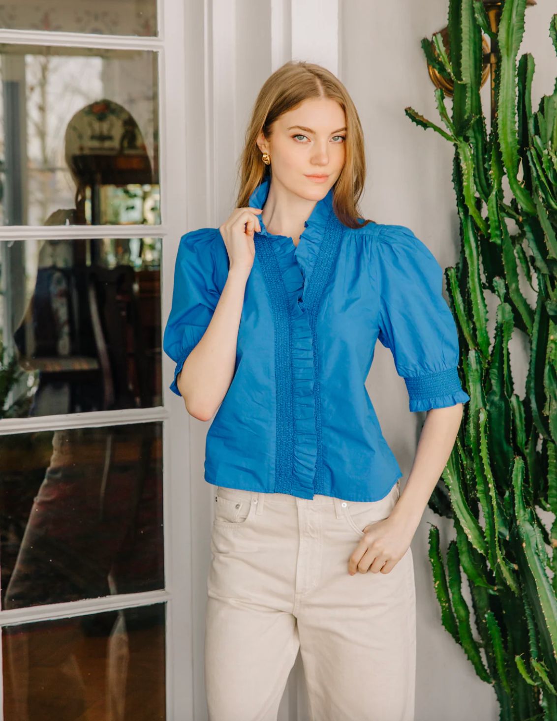 Love the Label Zuri Top in Palace Blue
