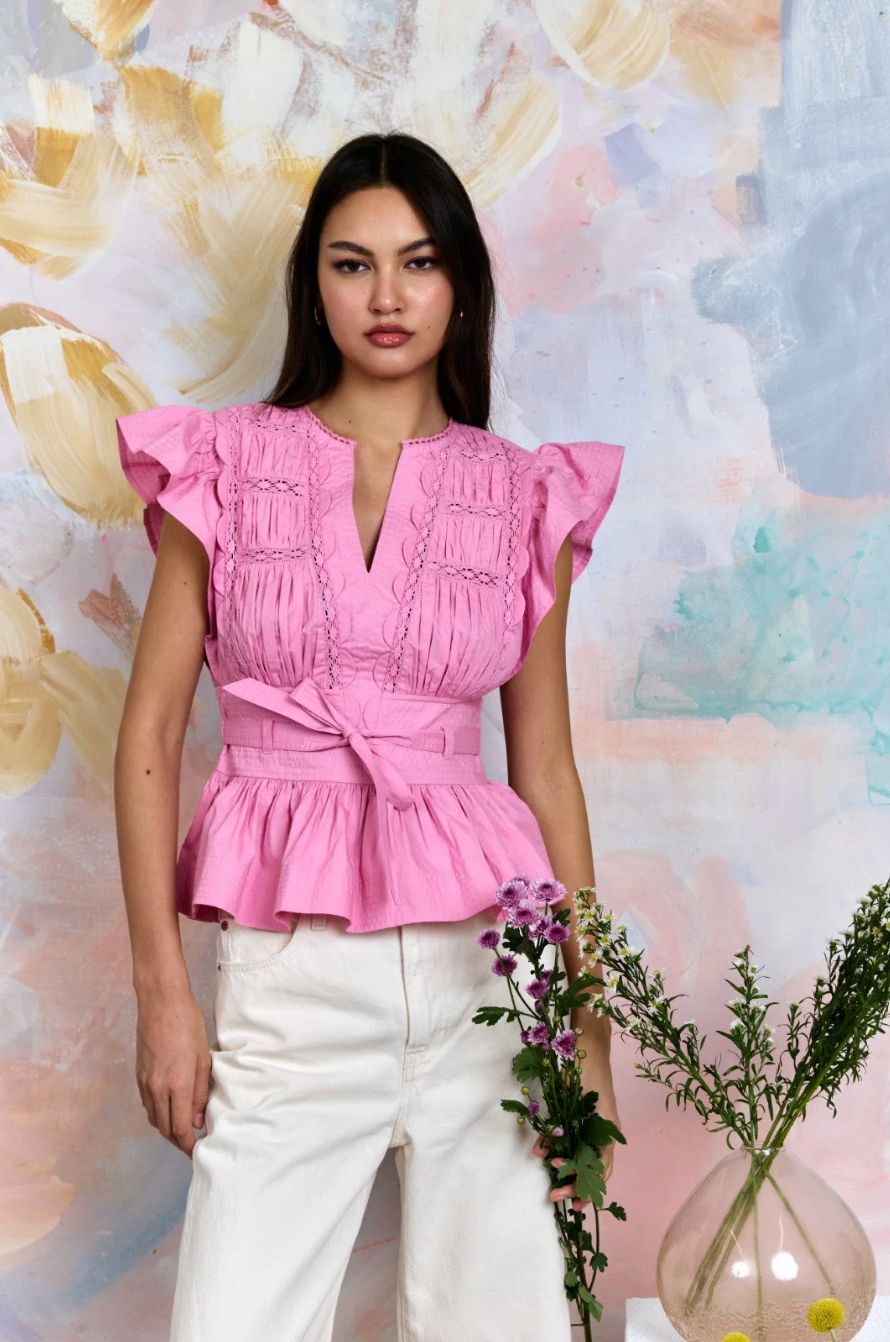 Love the Label Madelyn Top in Roseblum