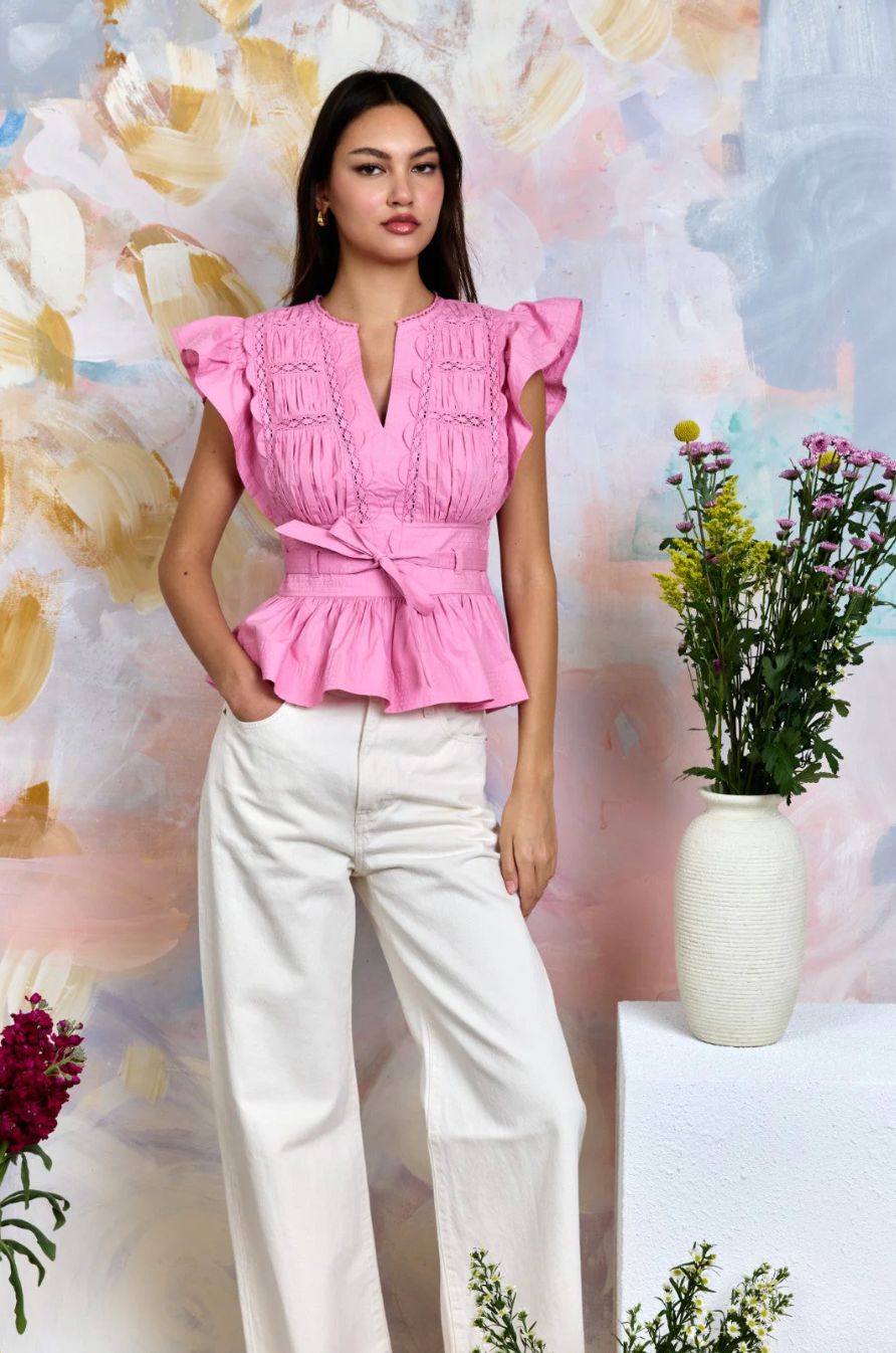 Love the Label Madelyn Top in Roseblum