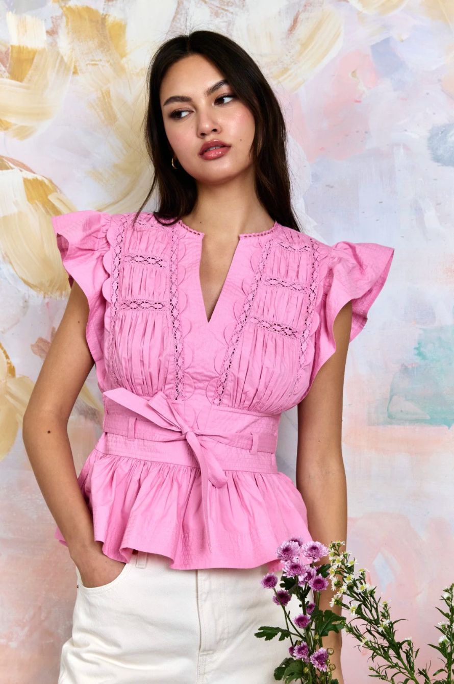 Love the Label Madelyn Top in Roseblum