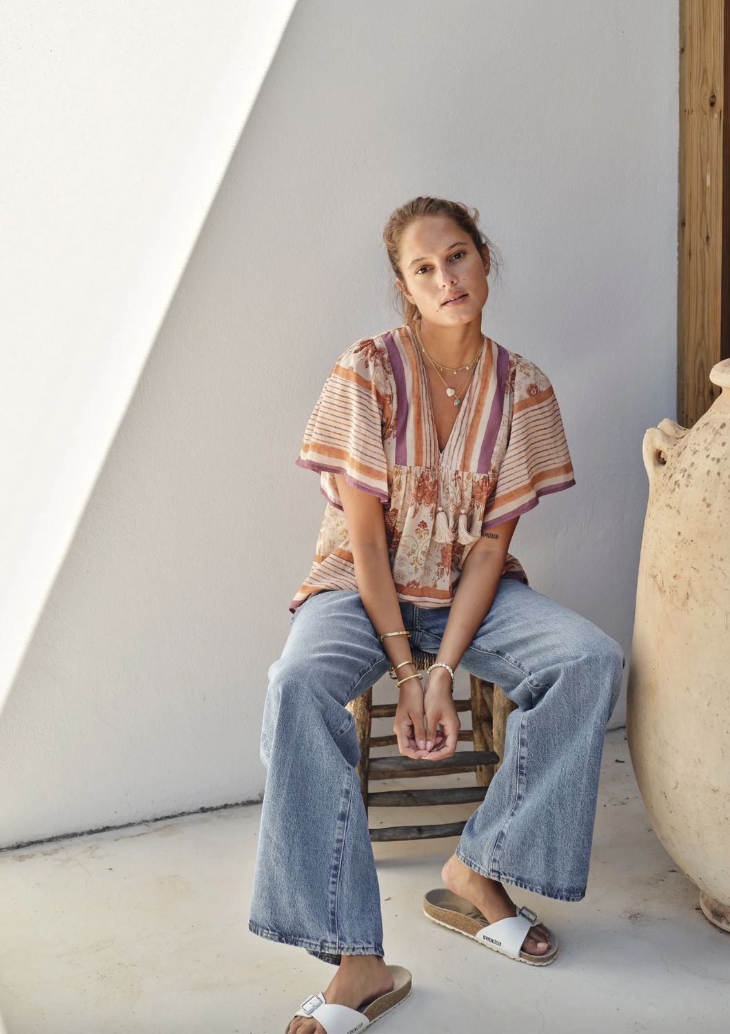 M.A.B.E. Aubrie Short Sleeve Top