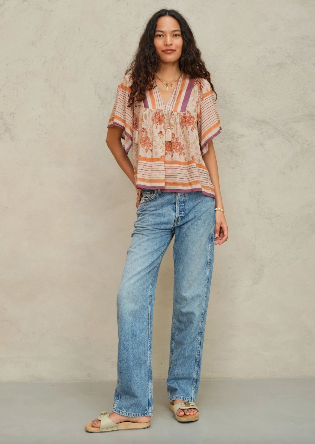 M.A.B.E. Aubrie Short Sleeve Top