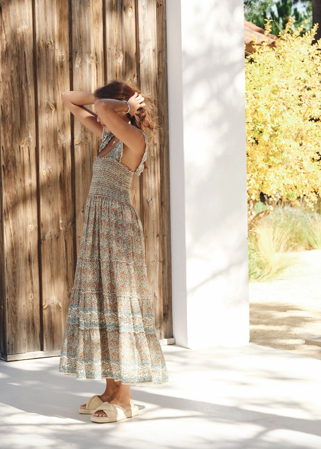 M.A.B.E. Jaci Print Maxi Dress