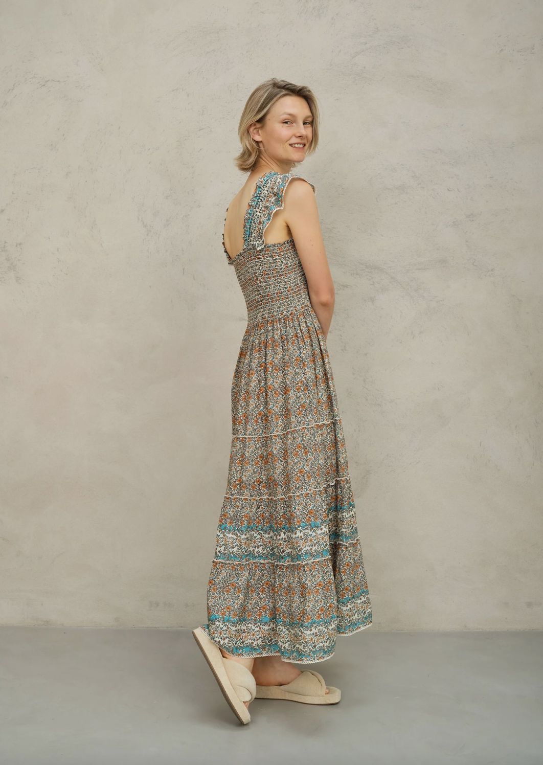 M.A.B.E. Jaci Print Maxi Dress