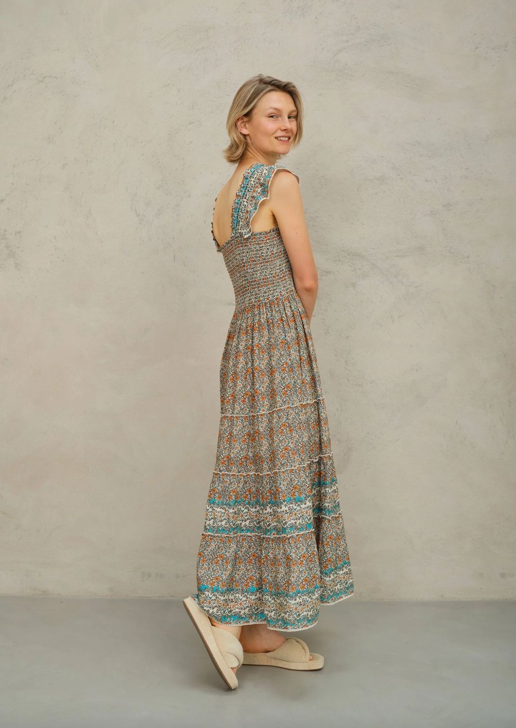 M.A.B.E. Jaci Print Maxi Dress