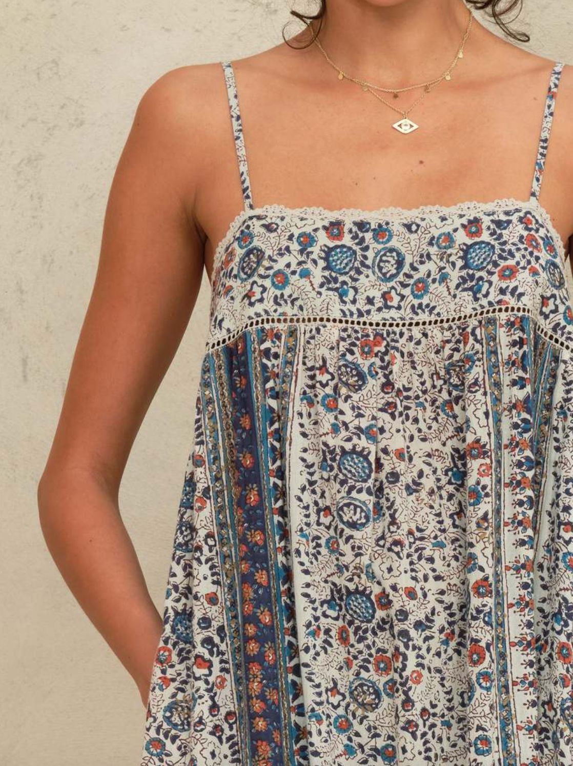 M.A.B.E. Cass Print Maxi Dress