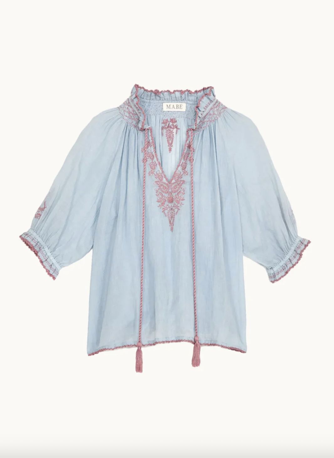 M.A.B.E. Talia Embroidered Top
