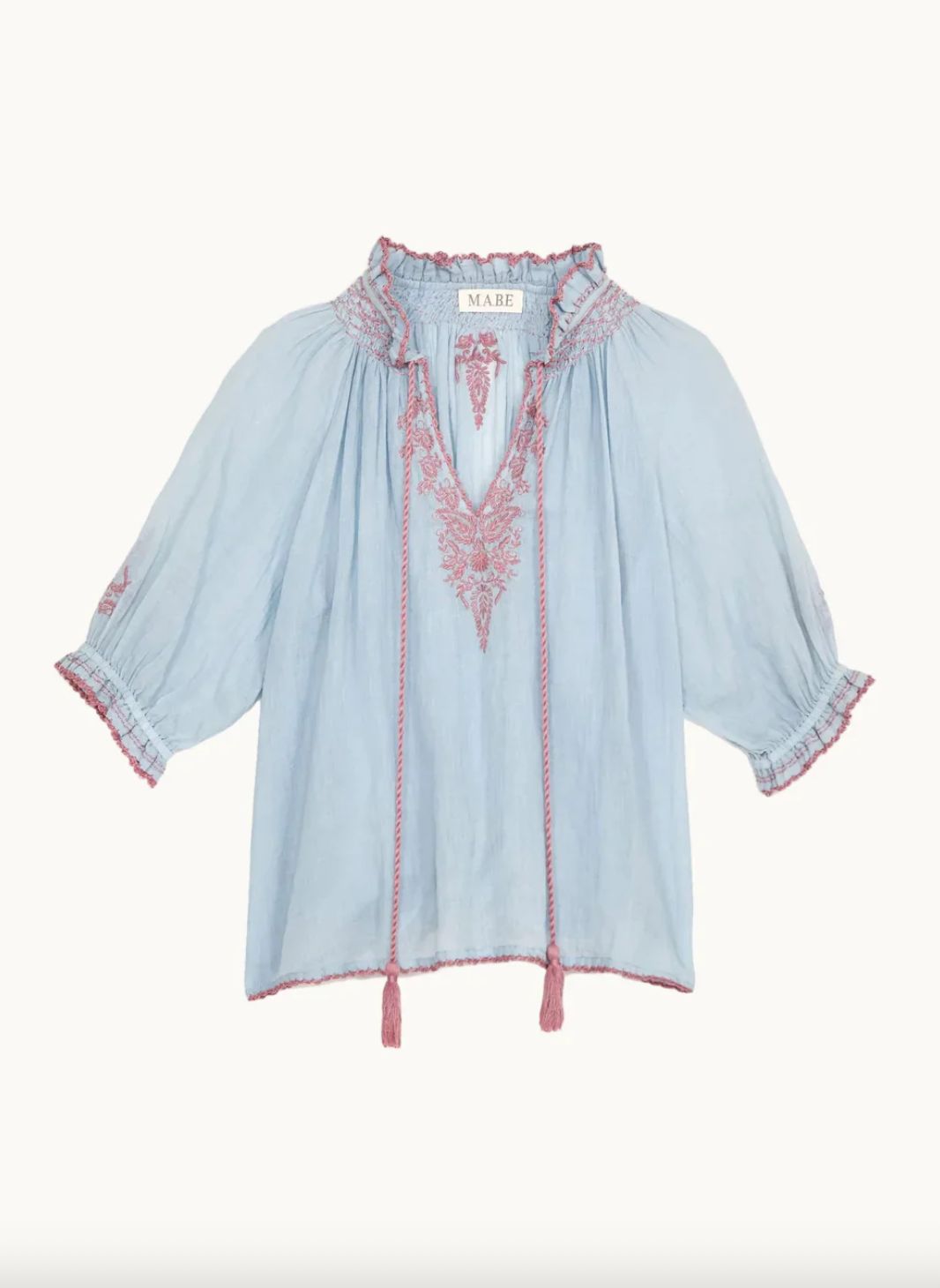 M.A.B.E. Talia Embroidered Top