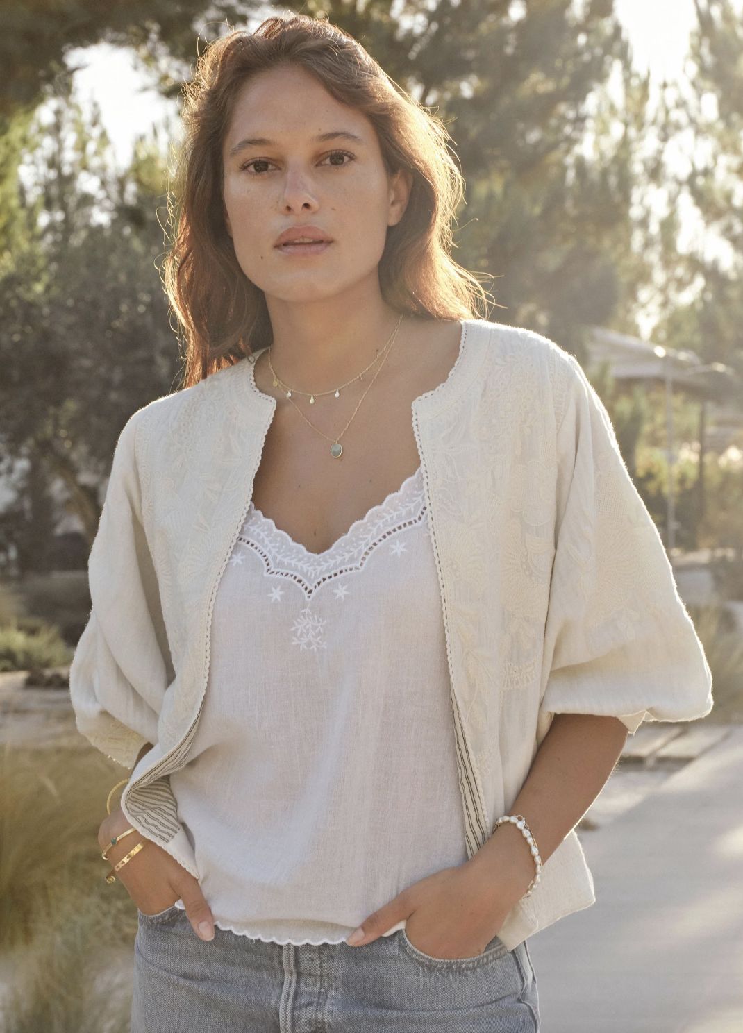 M.A.B.E. Averi Embroidered Jacket