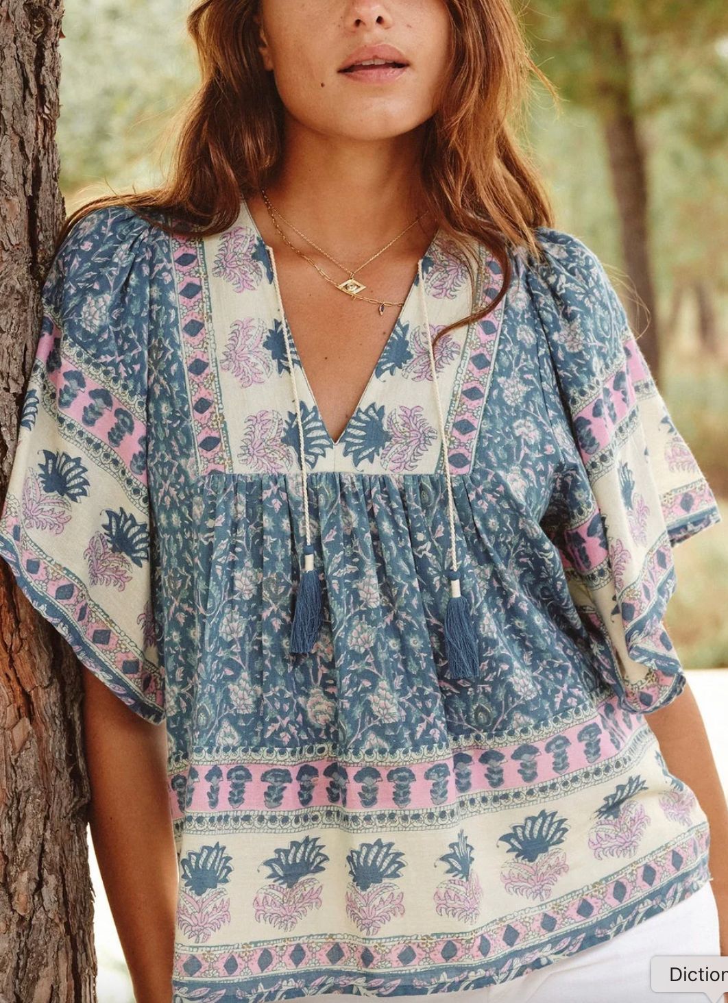 M.A.B.E. Myla Print Top