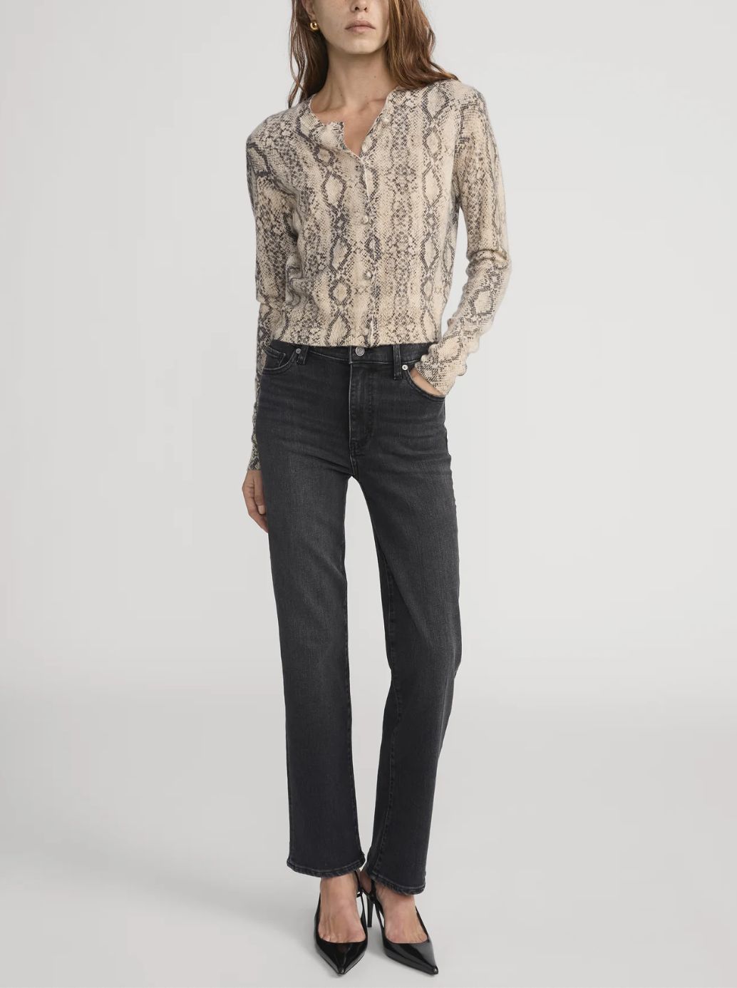 Frame Le Sleek Straight Jean in Starship