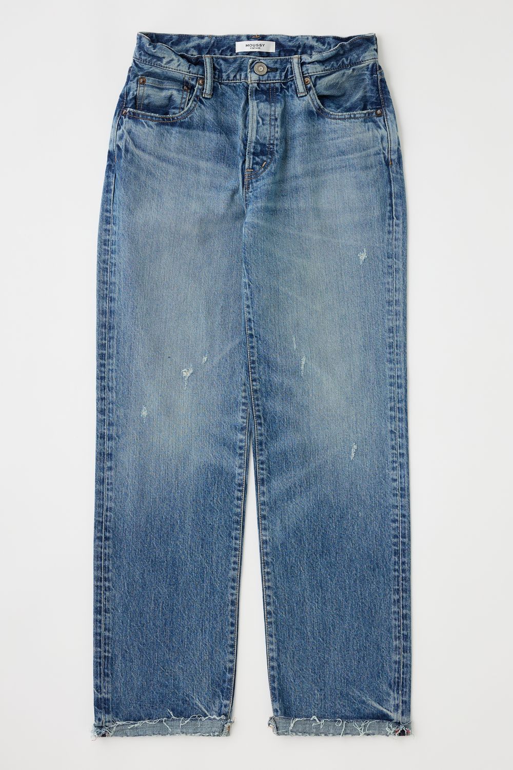 Moussy Hadley Straight Low, Color: Blue, Size: 25