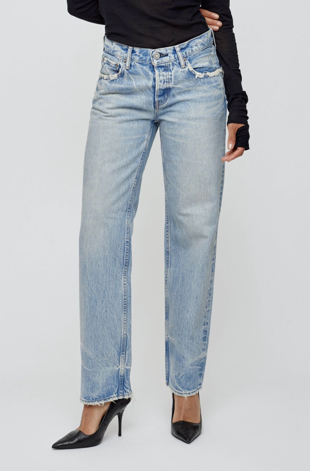 Moussy Wildwood Straight Low Jean