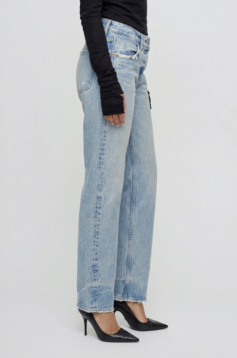 Moussy Wildwood Straight Low Jean