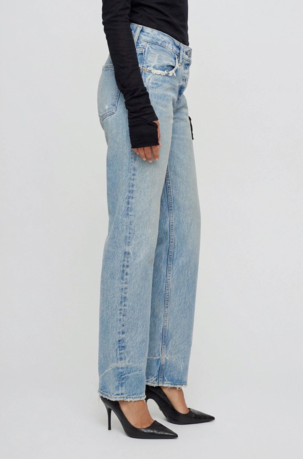 Moussy Wildwood Straight Low Jean