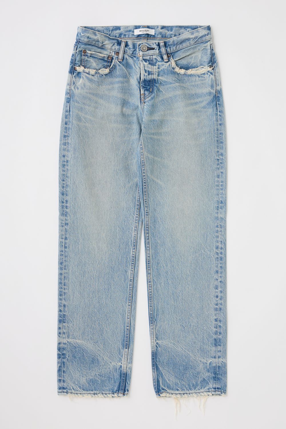 Moussy Dorchester Straight Jean, Color: Blue, Size: 25