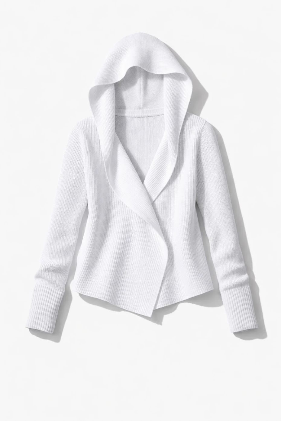 Minnie Rose Cotton Shaker Hoodie Cardigan