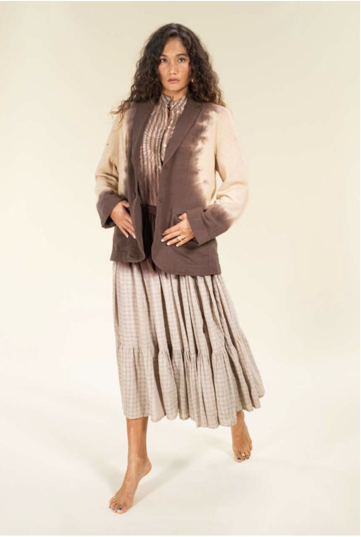 V de Vinster Oga Blazer, Color: Indigo, Size: XS