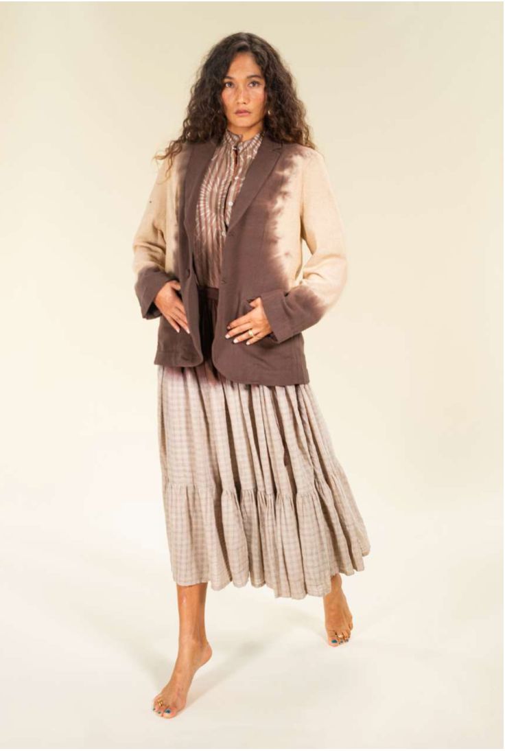 V de Vinster Oga Blazer, Color: Indigo, Size: XS