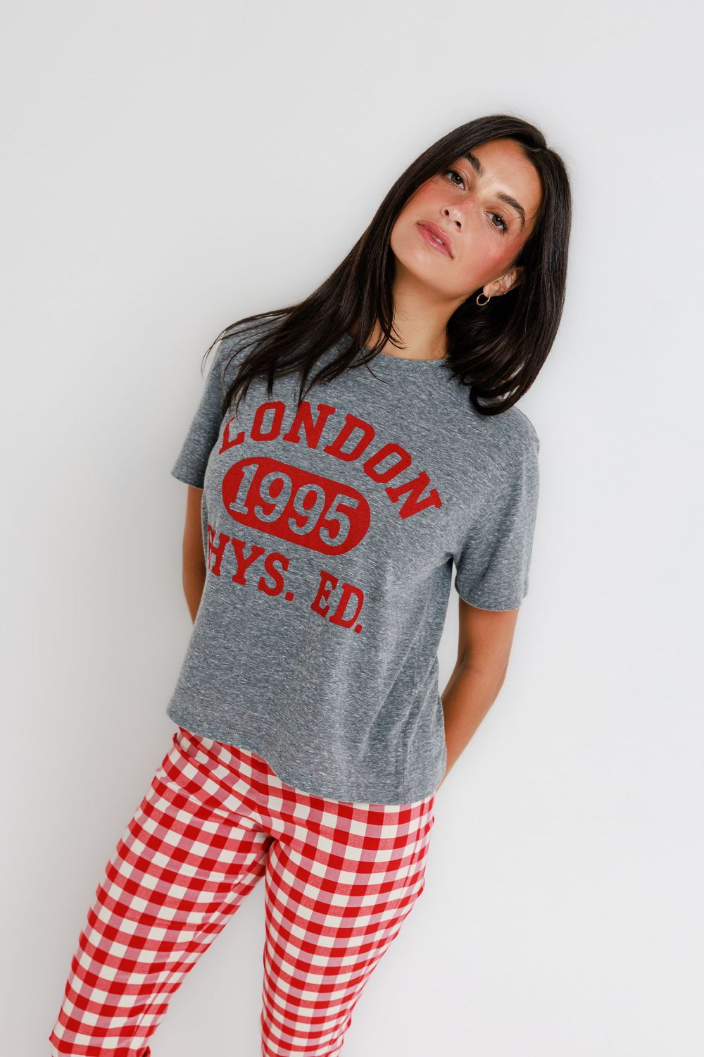 Sunny Somewhere London Phys Ed, Color: Heather Grey, Size: XS