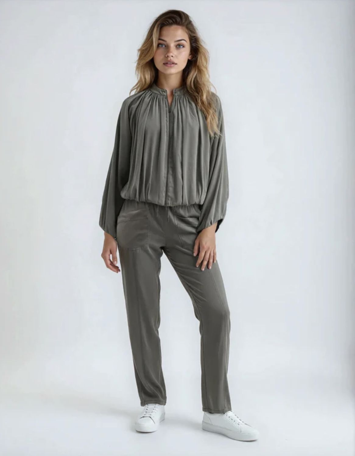 Marrakech Chrystie Draped Stretch Cupro Jacket