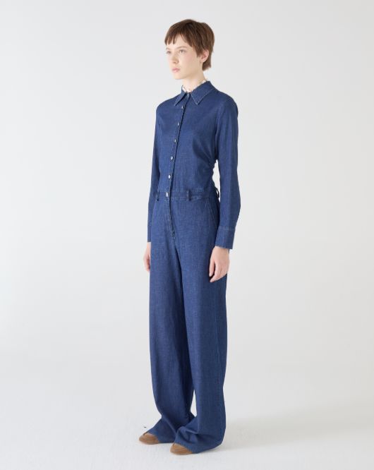 Shaft Tuta Graff Stretch Chambray Jumpsuit