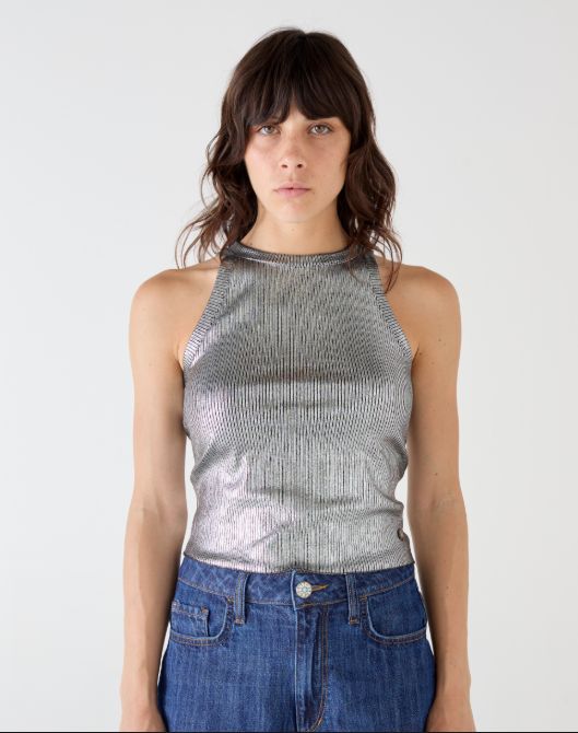 Shaft Canotta Laminated Top, Color: Nero, Size: XS