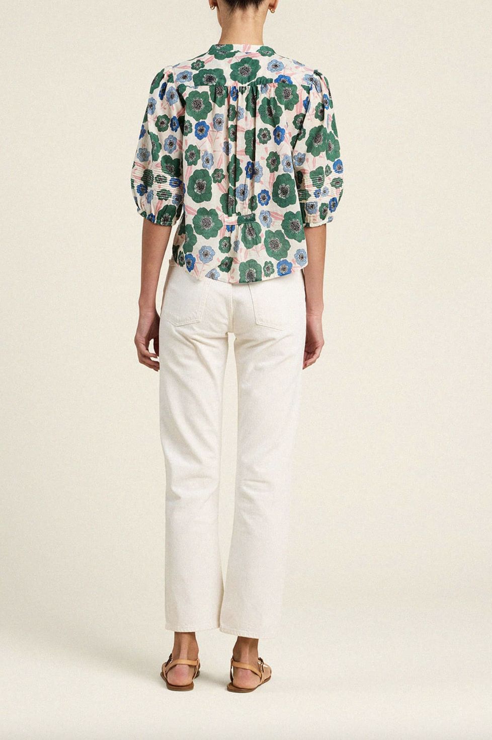 Trovata Loren Blouse in Greenhouse Bloom