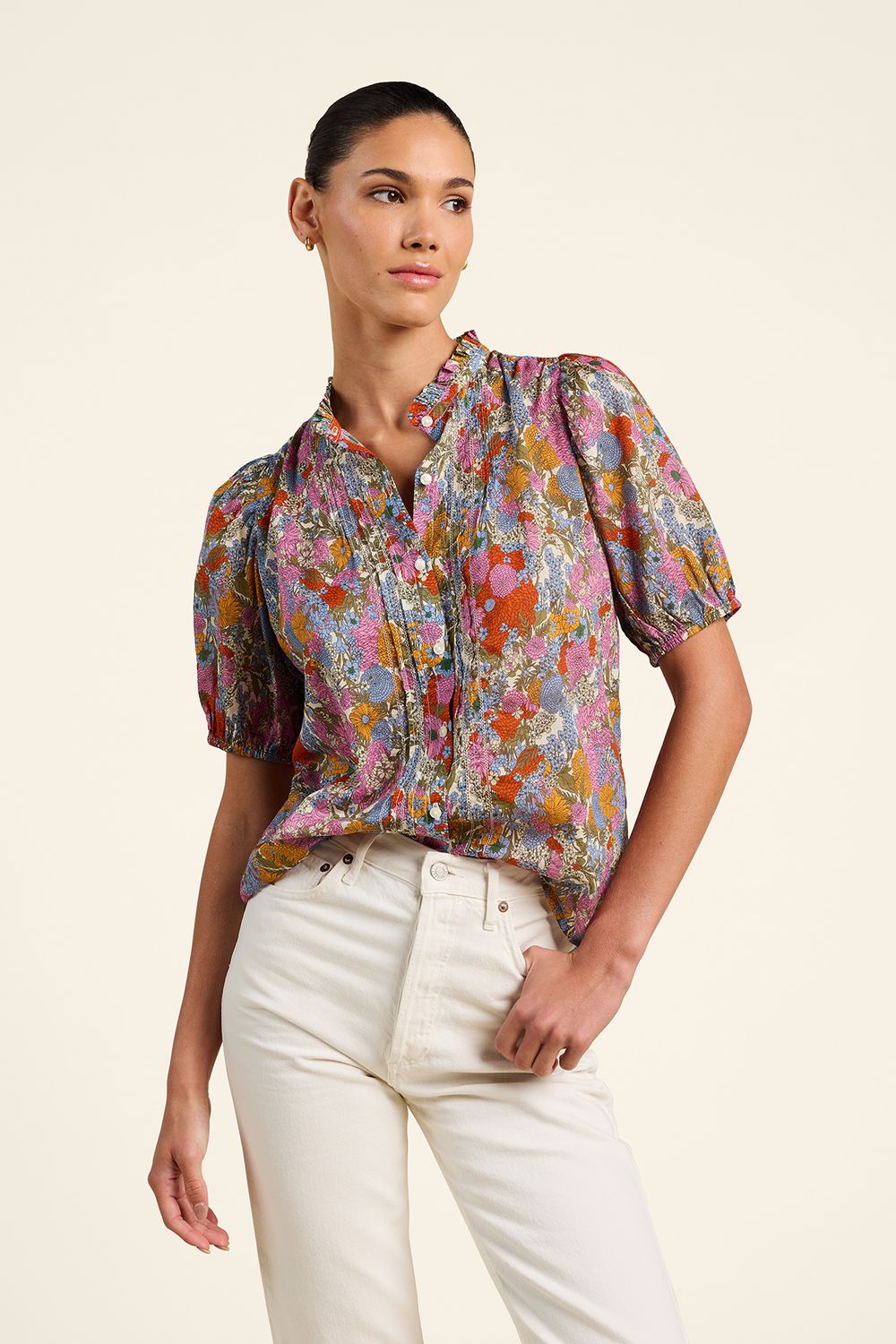 Trovata Mira Blouse in Delicate Tilia