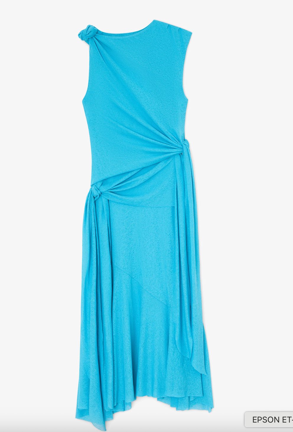 Ganni Mari Mesh Drop Knot Dress