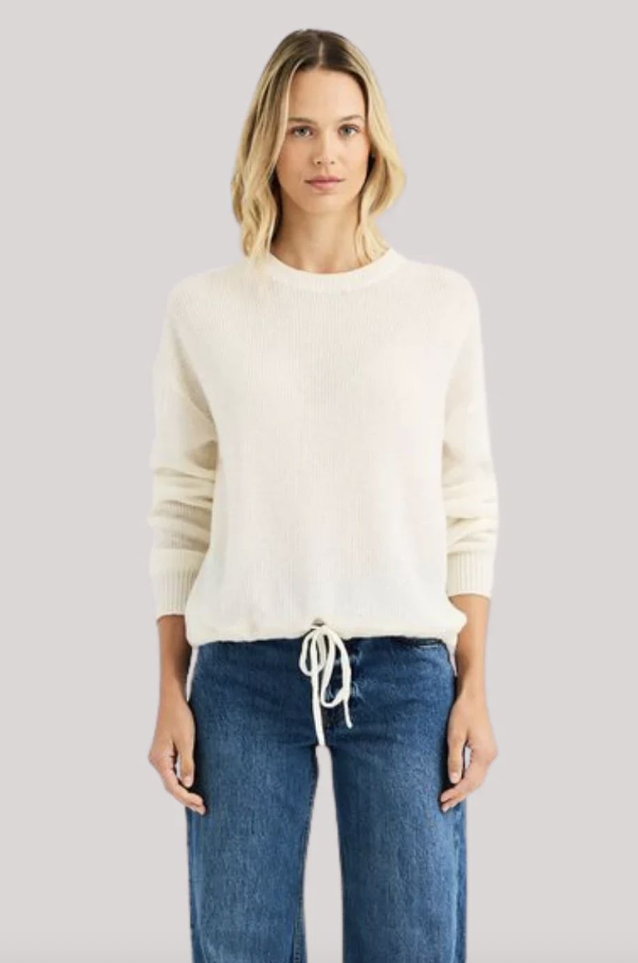 One Grey Day Kitt Cashmere Pullover