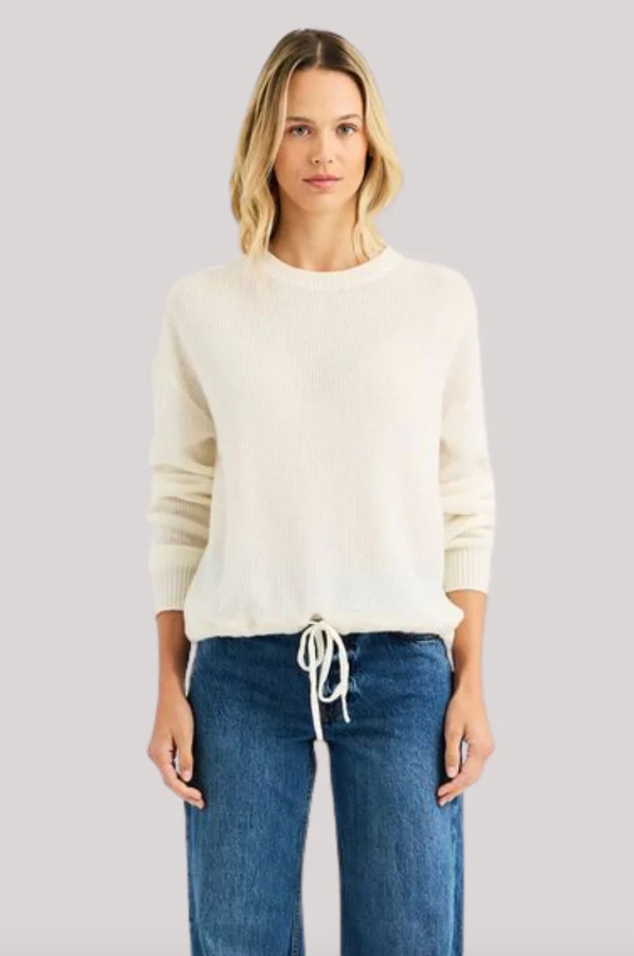 One Grey Day Kitt Cashmere Pullover