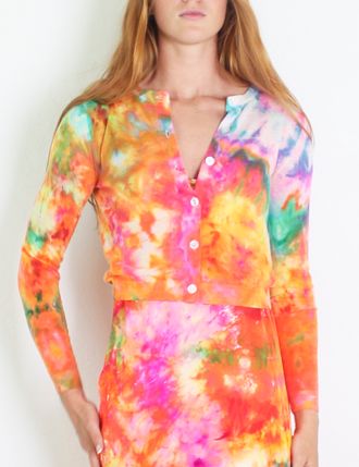 Love Tanjane Crew Long Sleeve Merino Cardigan, Color: Diva, Size: XS