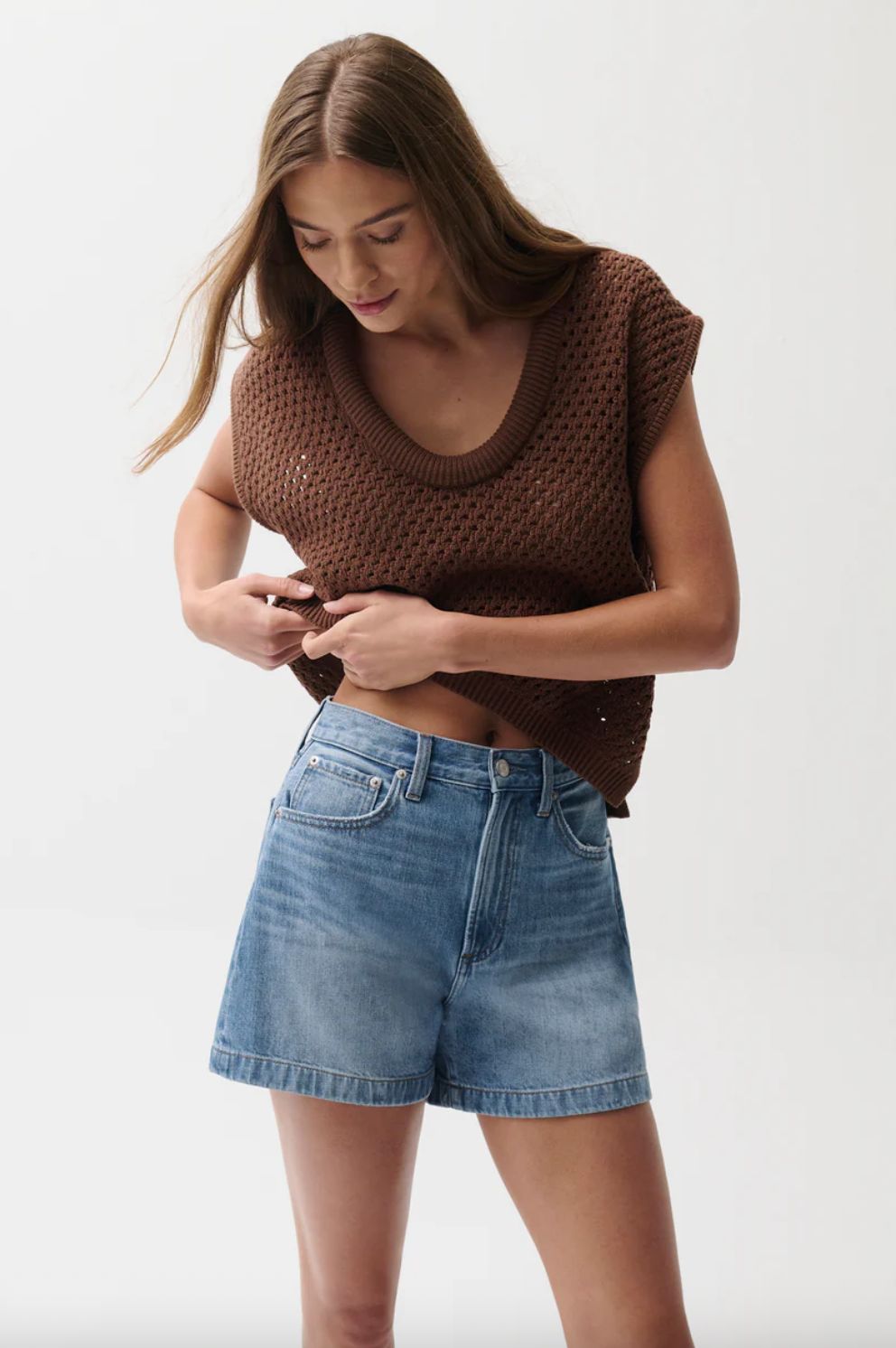 Pistola Saige Jean Short in Sail Away