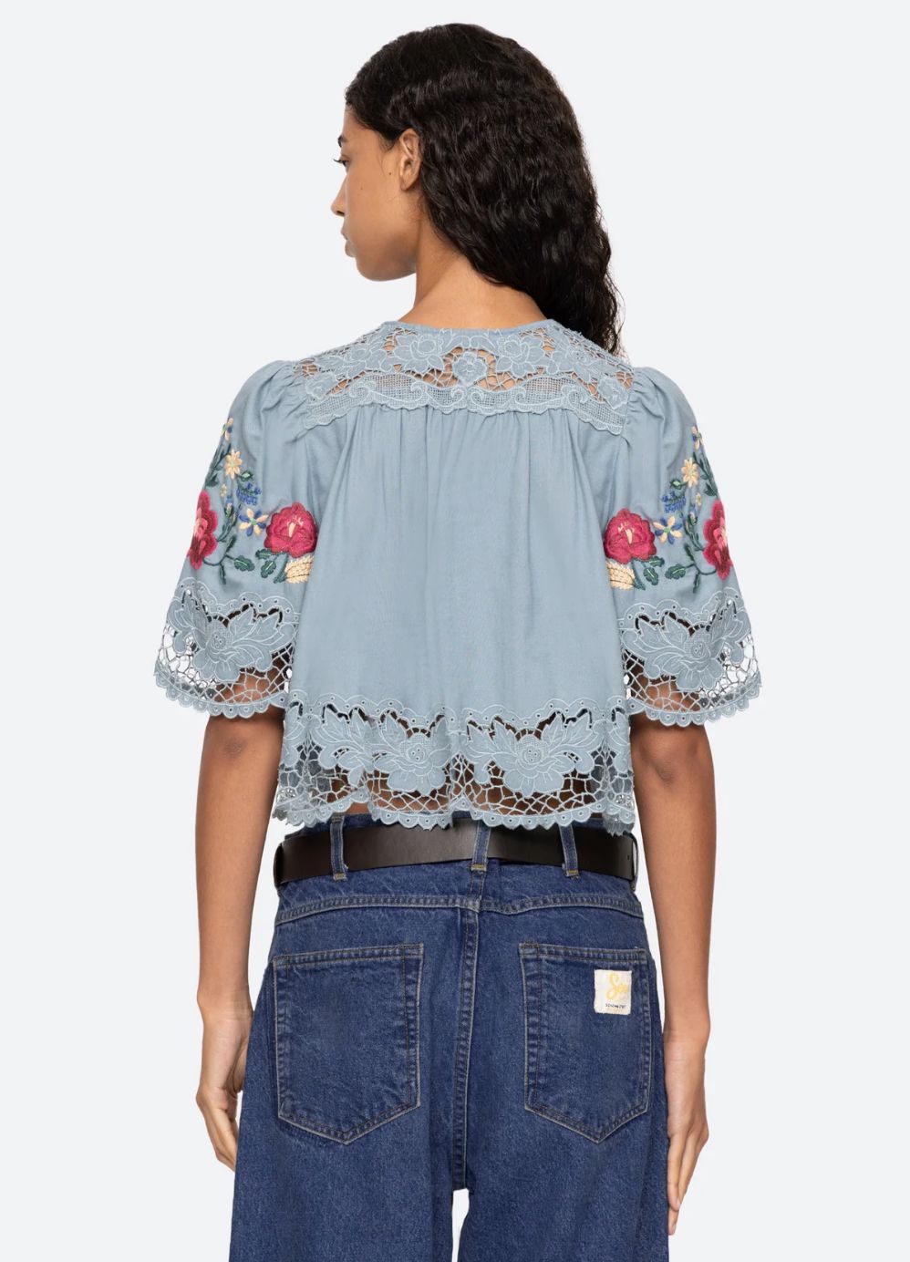 Sea-NY Rosaline Short Sleeve Top