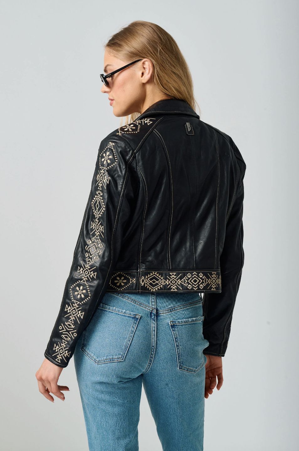 Mauritius Cora Black Leather Jacket