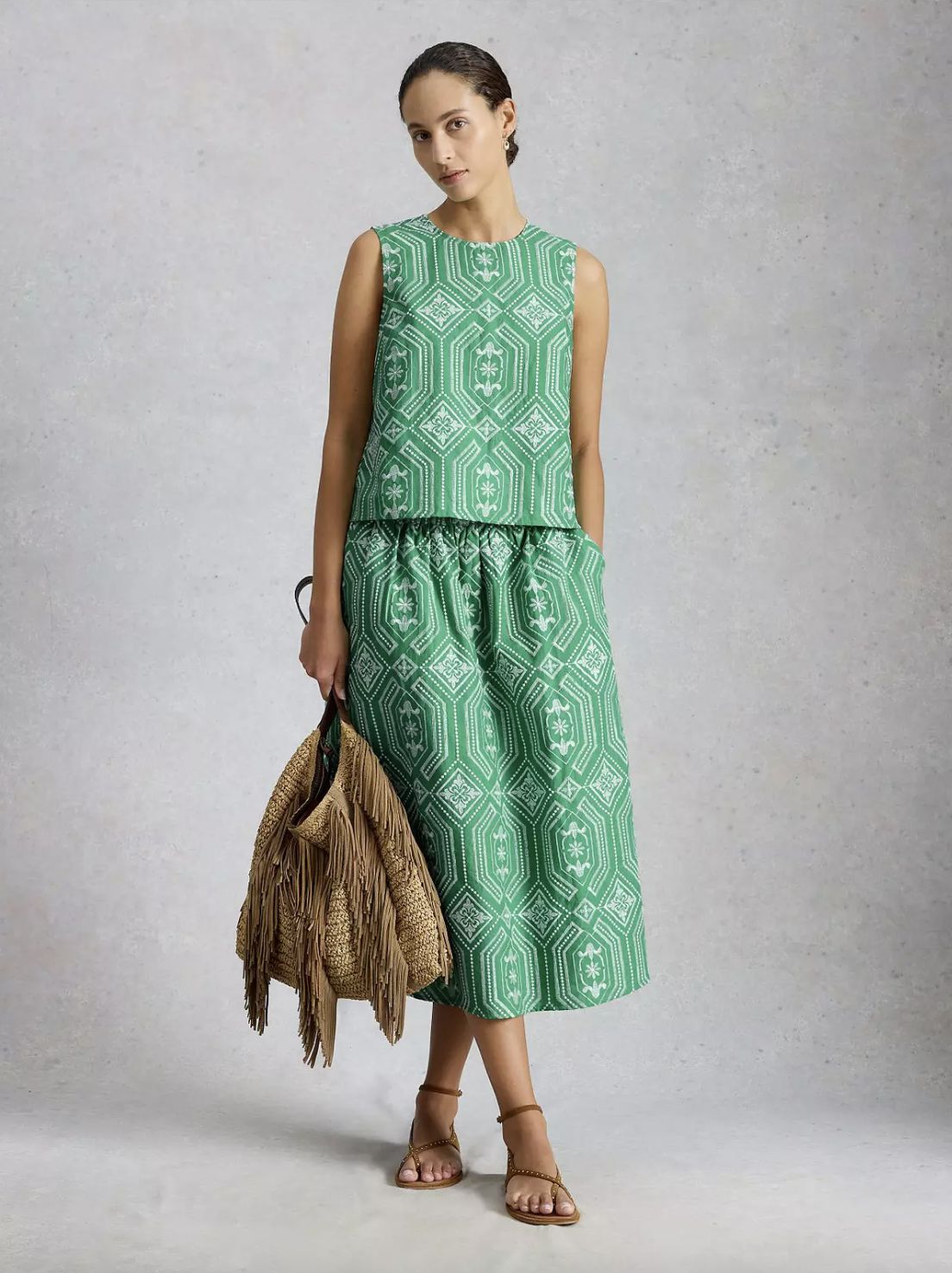 White Stuff Hallie Embroidered Skirt