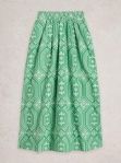 White Stuff Hallie Embroidered Skirt, Color: Green Multi, Size: 4