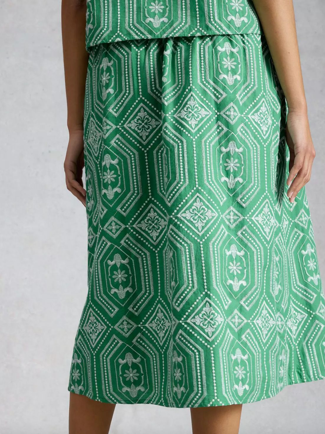 White Stuff Hallie Embroidered Skirt