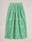 White Stuff Hallie Embroidered Skirt, Color: Green Multi, Size: 4