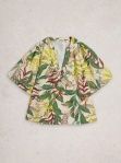 White Stuff Bex Cotton Top, Color: Ivory Print, Size: 4