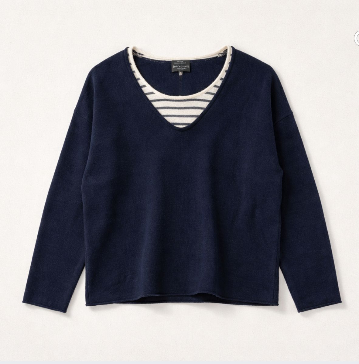 Universel Long Sleeve Cashmere Stripe