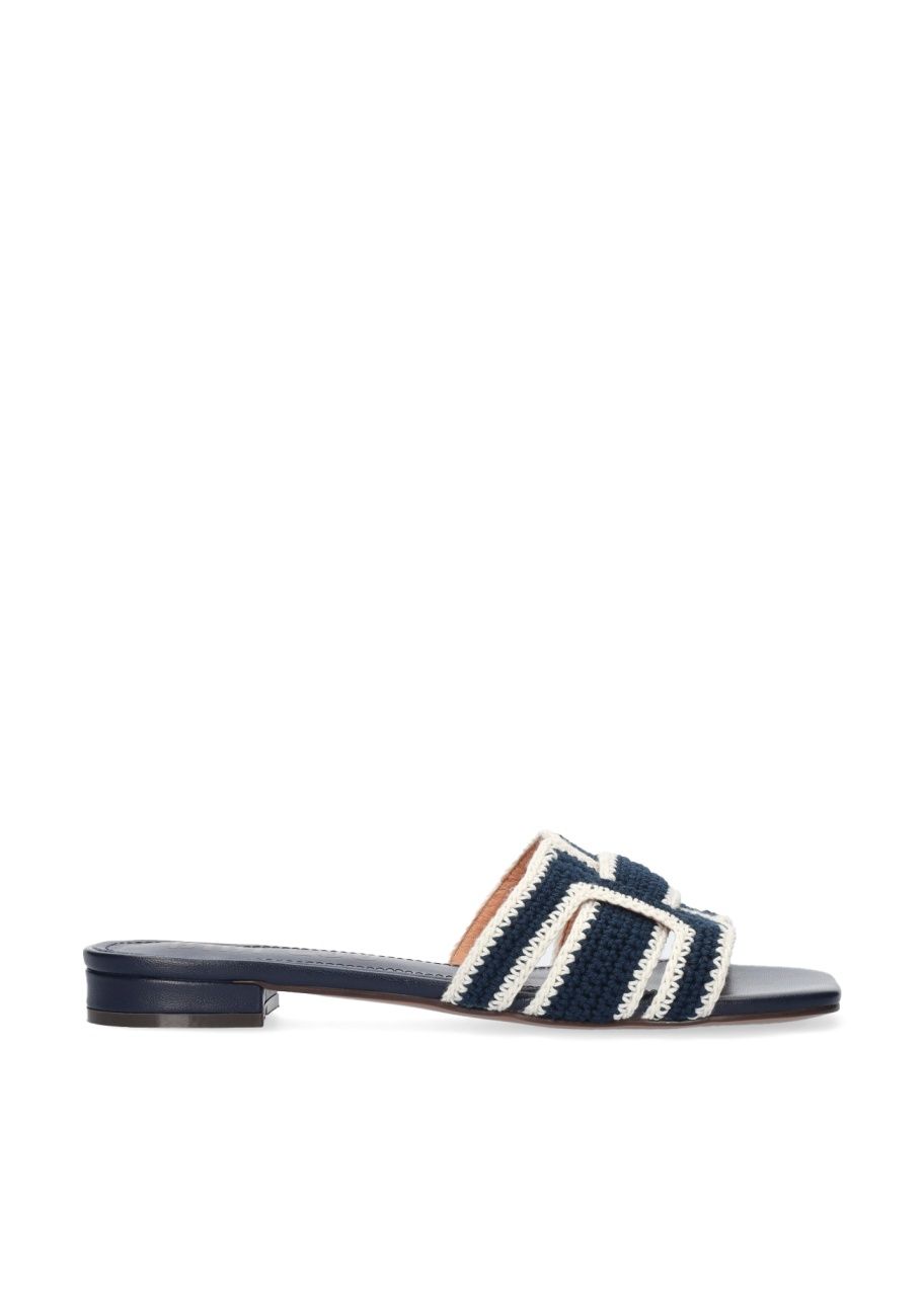 Bibi Lou Holly Flat Woven Sandal, Color: Marino, Size: 36