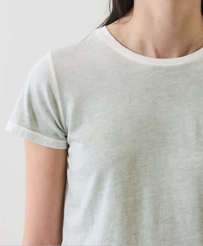 Patrick Assaref Short Sleeve Pima Cotton Reverse Crew