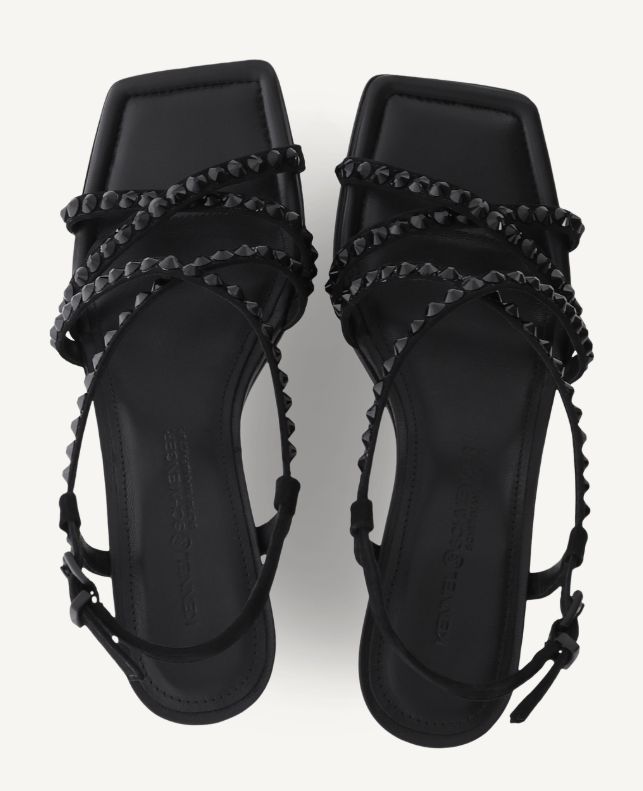 Kennel &amp; Schmenger Heel Sandal w/Studs