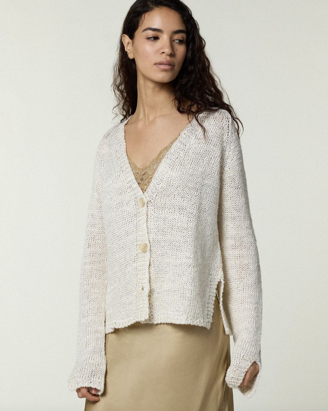 Scaglione Linen Cardigan
