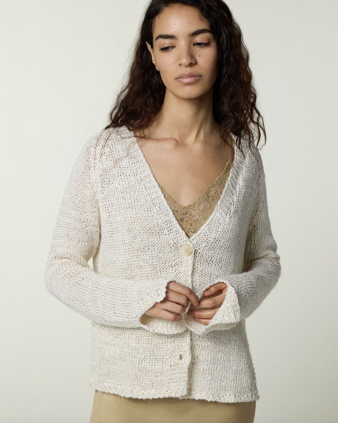 Scaglione Linen Cardigan