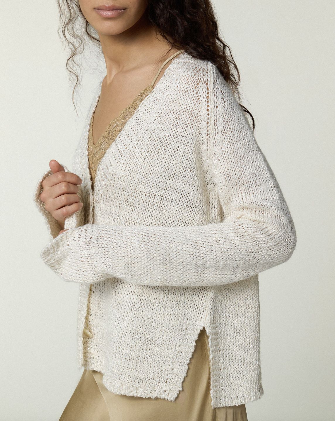 Scaglione Linen Cardigan