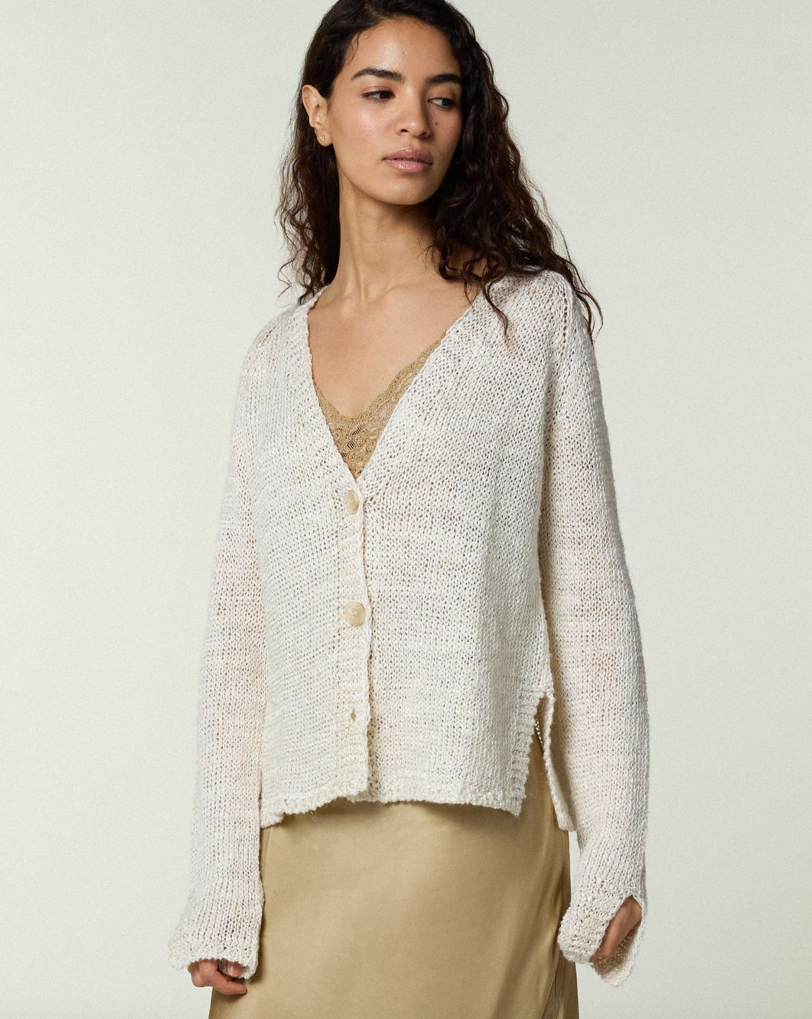 Scaglione Linen Cardigan
