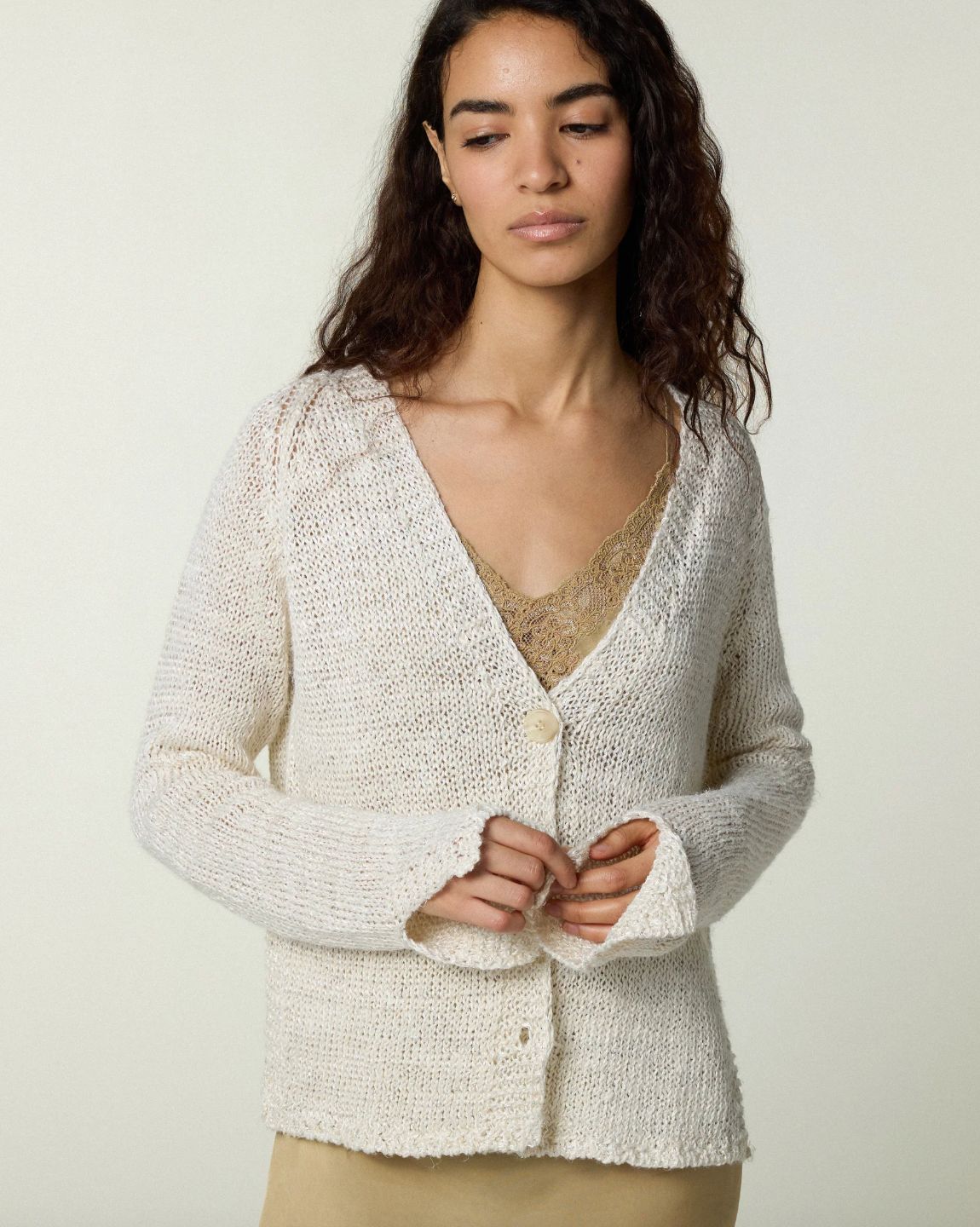 Scaglione Linen Cardigan